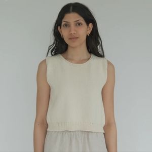 Gillian Stevens Ivory Briar Knit Top